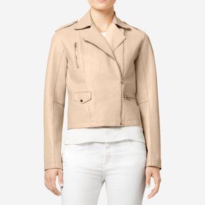 ColeHaan Spring Bonded Lambskin Womens Moto Jacket